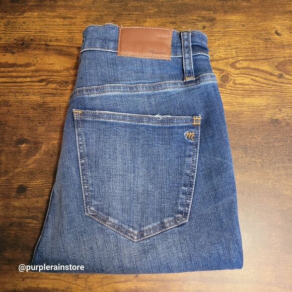 Madewell Jeans Size 28 Skinny 10" High Rise Tummy Control Rosecliff Wash H6319 - Picture 3 of 12